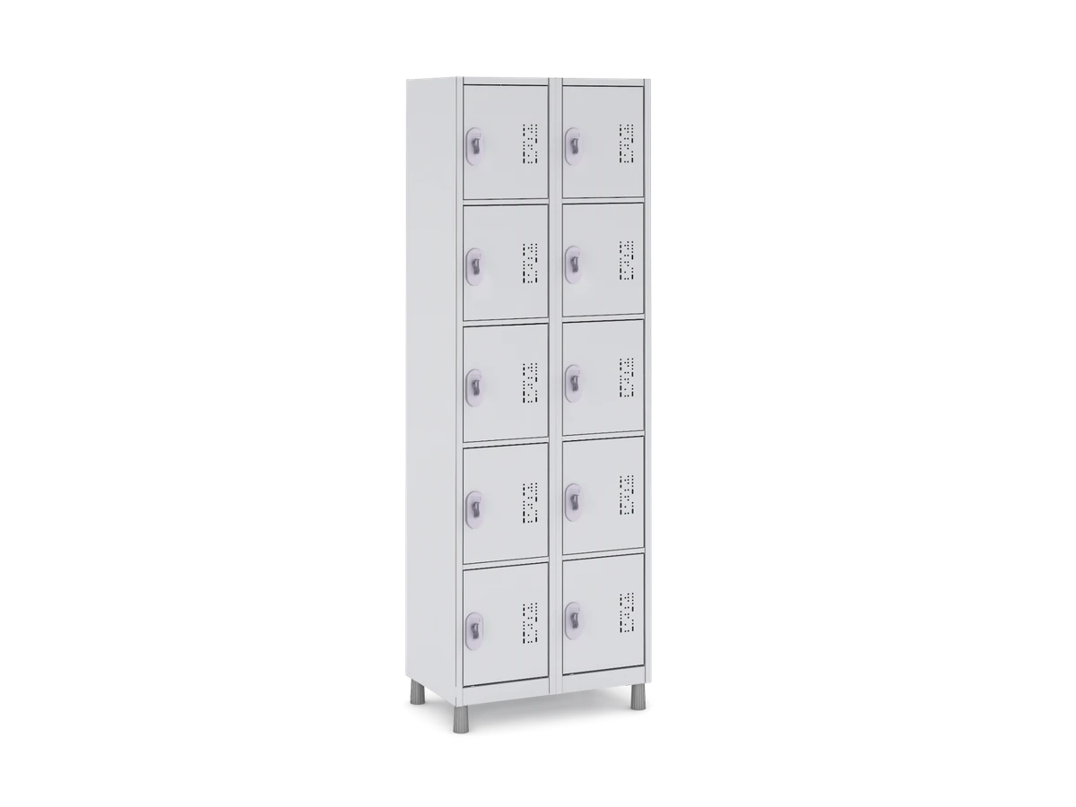 Armário de aço com 10 portas